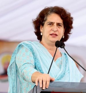 BJP's double engine symbol of atrocities on youth, says Priyanka on BPSC stir