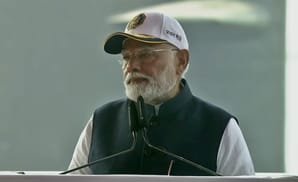 'Unwavering commitment to building robust, self-reliant defence sector', PM Modi dedicates naval combatants to nation
