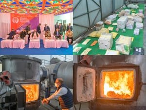 Seized drugs worth Rs 435 crore disposed of in Manipur, Nagaland