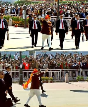 PM Modi breaks protocol, walks down Kartavya Path to greet people