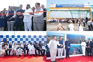 CM Fadnavis inaugurates arch bridge linking Bandra Worli Sea Link to Mumbai coastal road