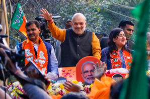 In Delhi's Kalkaji, Amit Shah Targets Cm Attishi, Kejriwal over 'politics of Lies