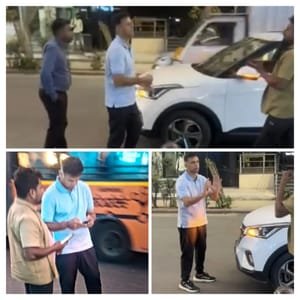 Rahul Dravid’s car hit by goods-laden auto in Bengaluru, video goes viral