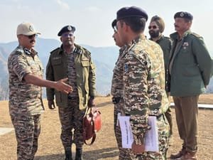 DG CRPF visits J&K’s Rajouri district, reviews security