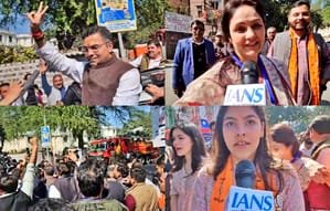 Victory slogans for Delhi's giant slayer Parvesh Verma; family members jubilant