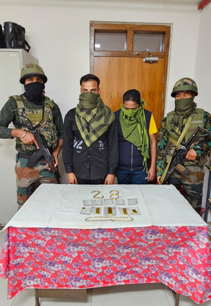 Assam Rifles seize gold valued at Rs 1.02cr, two youths held