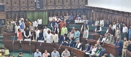 BJP stages walkout from J&K Assembly amid uproar over daily wagers issue