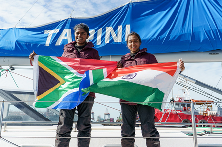 Navika Sagar Parikrama II: Indian Navy’s women officers reach Cape Town