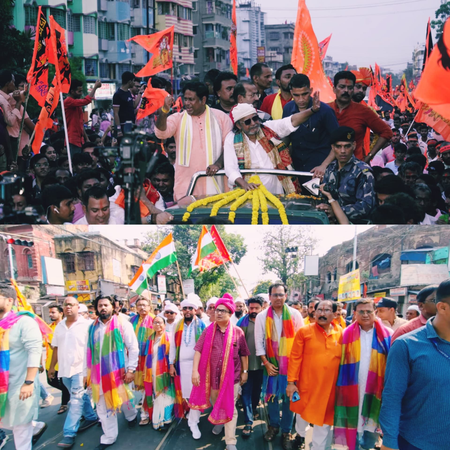 Ram Navami celebrations peaceful in Bengal, TMC leaders also participate in processions