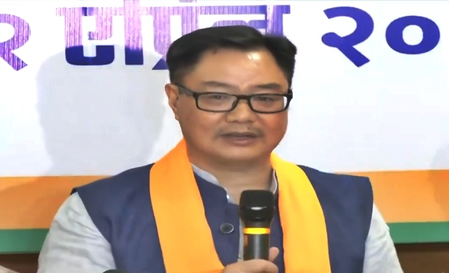 Kiren Rijiju targets Mamata govt for refusing to implement Waqf Act