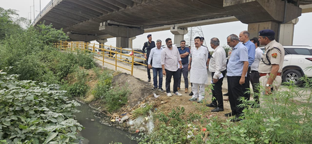 Haryana Minister inspects arrangements for water drainage in Gurugram