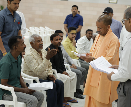 CM Adityanath holds 'Janata Darshan', addresses grievances of over 60 residents