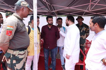 Martyred BSF officer's mortal remains brought to Patna with full state honours; tributes pour in