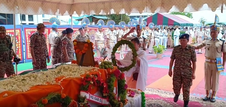 Manipur pays tribute to CRPF officer killed by lightning during anti-Maoist ops in Jharkhand