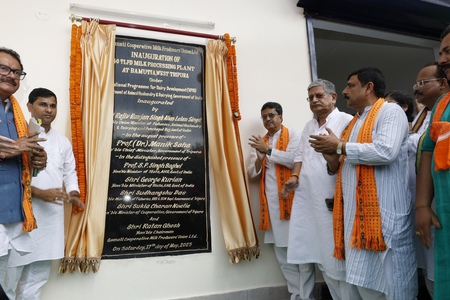 NE region’s largest dairy unit inaugurated in Tripura to boost milk production (Lead)
