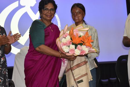 NCW honours acid attack survivor for her extraordinary resilience and achievements
