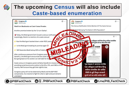 Govt debunks reports claiming caste enumeration not included in Census 2027