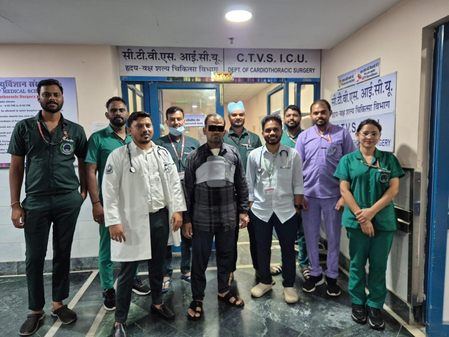 AIIMS Bhopal performs surgery on patient by replacing aortic valve