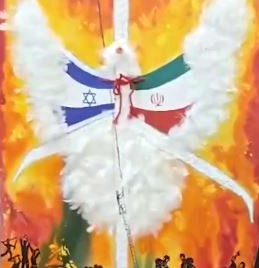 UP artist paints plea for peace amid Iran-Israel conflict, praises PM Modi for Op Sindhu