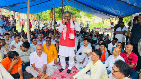 BJP stages statewide protest in Jharkhand, accuses Hemant govt of institutionalised corruption