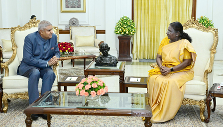 President Murmu Accepts Jagdeep Dhankhar's Resignation