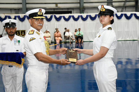Sub Lt Aastha Poonia scripts history, joins fighter stream in Indian Navy aviation