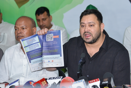 Why Aadhaar cards are not accepted during voter list verification, asks Tejashwi Yadav