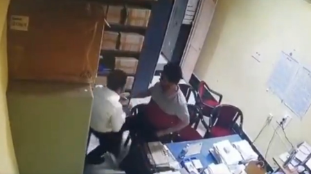Suvendu Adhikari shares video of Trinamool MLA assaulting govt officer, seeks action