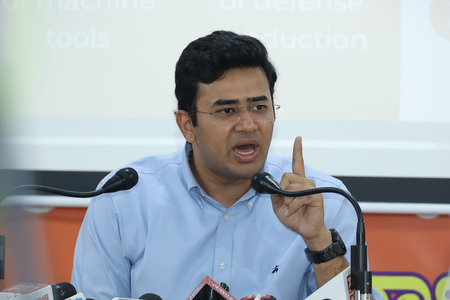 Will resolve Bengaluru’s all issues, if given Dy CM Shivakumar’s powers for 1 year: Tejasvi Surya